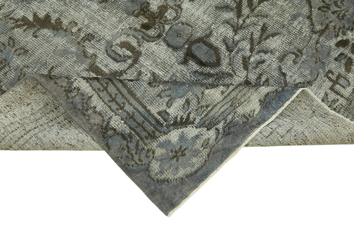 6x9 Vintage Hand-Carved Turkish Rug - 47046