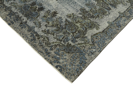 6x9 Vintage Hand-Carved Turkish Rug - 47047