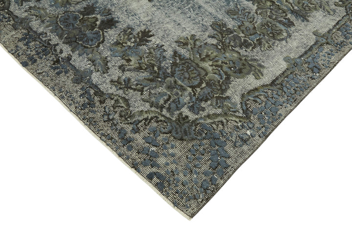 6x9 Vintage Hand-Carved Turkish Rug - 47047