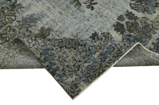 6x9 Vintage Hand-Carved Turkish Rug - 47047