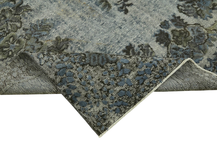 6x9 Vintage Hand-Carved Turkish Rug - 47047