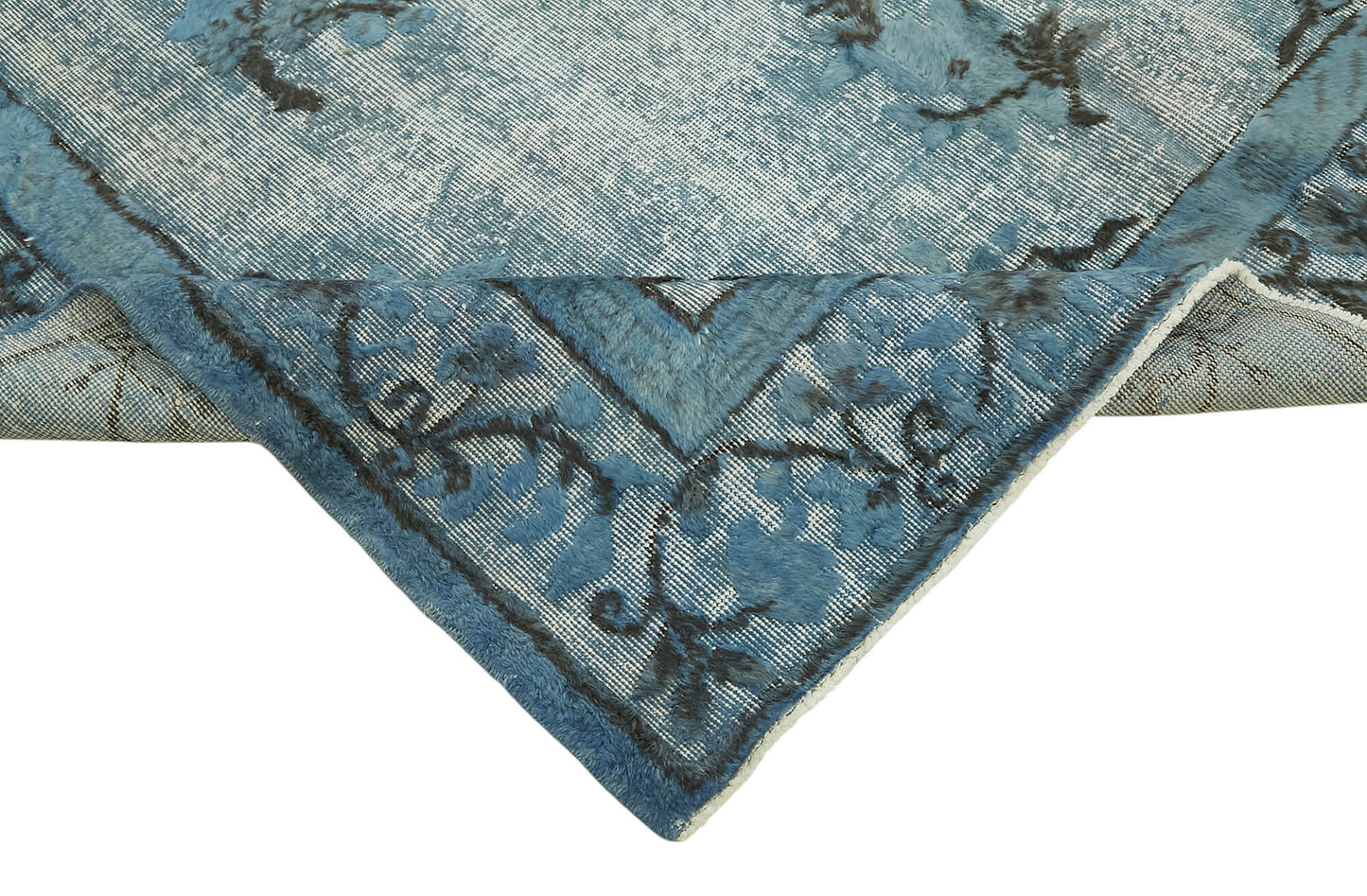 7x10 Vintage Hand-Carved Turkish Rug - 47049