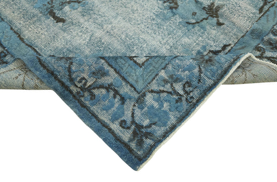 7x10 Vintage Hand-Carved Turkish Rug - 47049