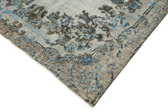 6x11 Vintage Hand-Carved Turkish Rug - 47050