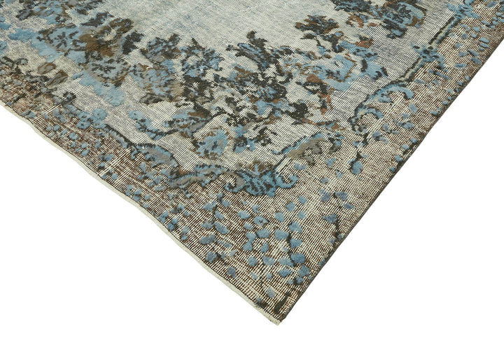 6x11 Vintage Hand-Carved Turkish Rug - 47050