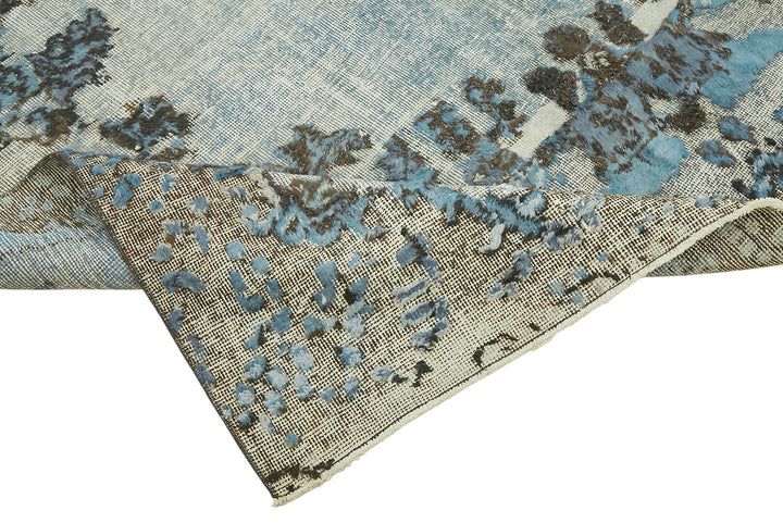 6x11 Vintage Hand-Carved Turkish Rug - 47050