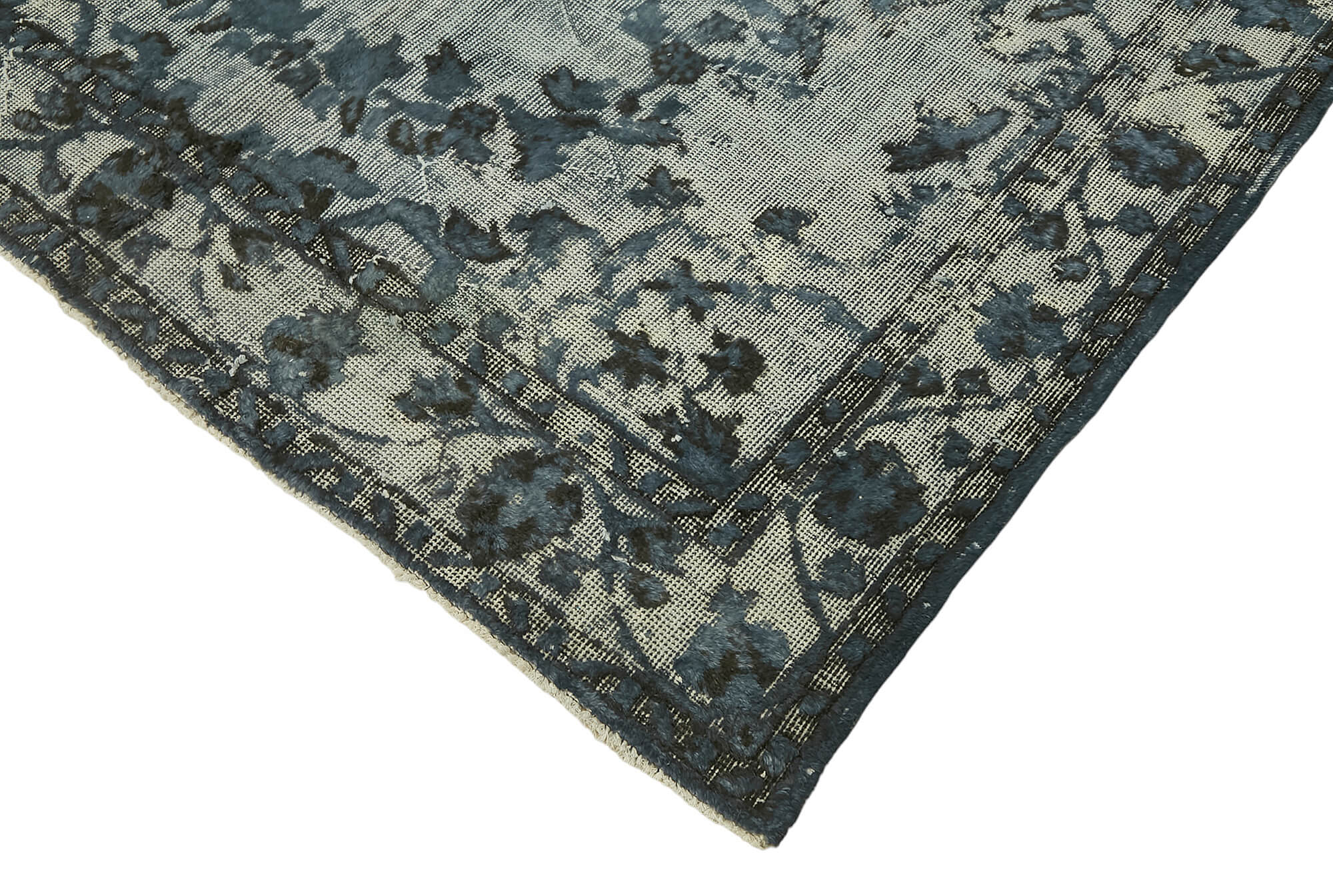 6x10 Vintage Hand-Carved Turkish Rug - 47051