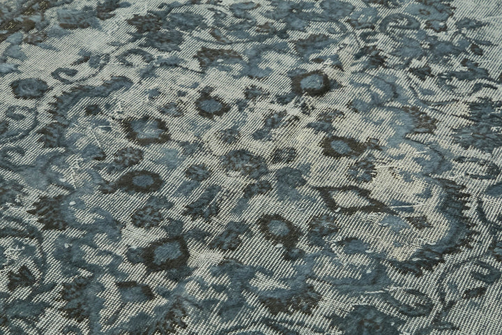 6x10 Vintage Hand-Carved Turkish Rug - 47051