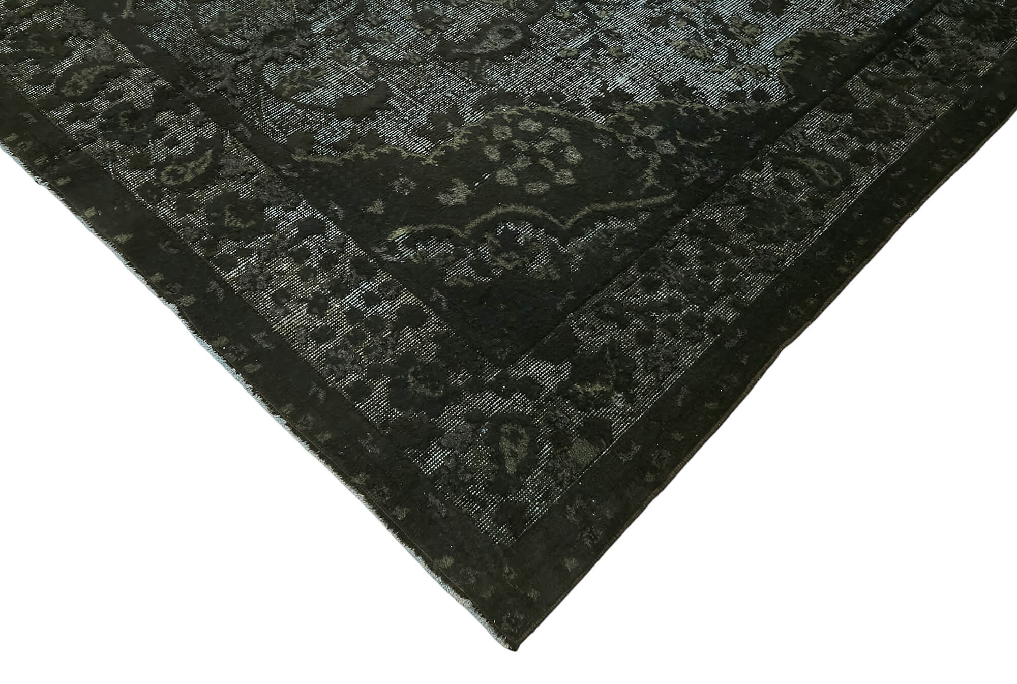 6x10 Vintage Hand-Carved Turkish Rug - 47052