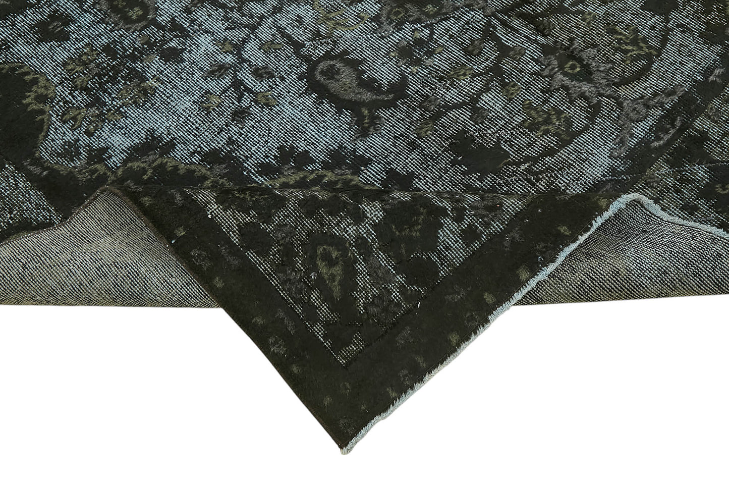 6x10 Vintage Hand-Carved Turkish Rug - 47052