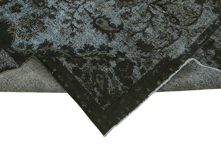 6x10 Vintage Hand-Carved Turkish Rug - 47052