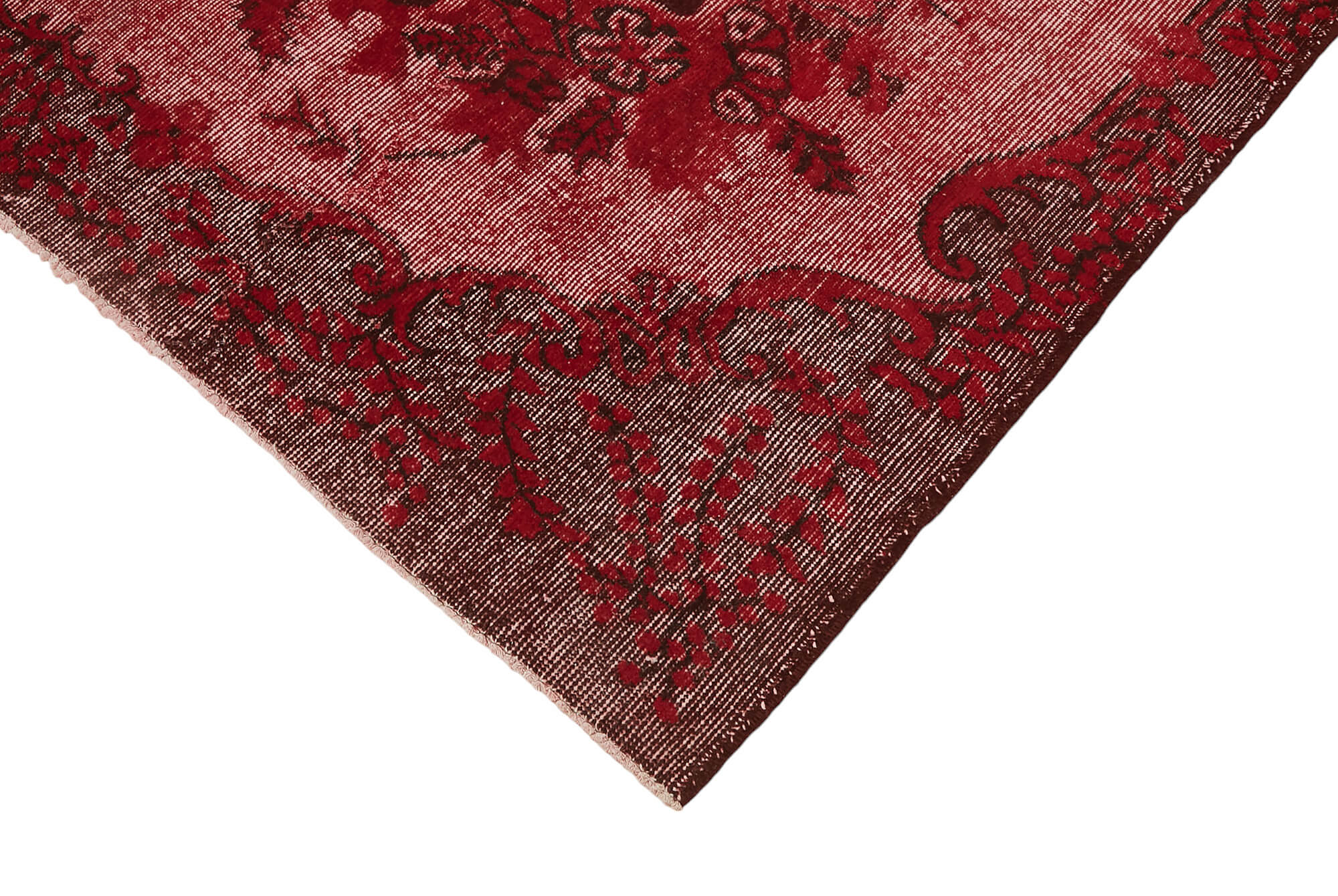 6x9 Vintage Hand-Carved Turkish Rug - 47056