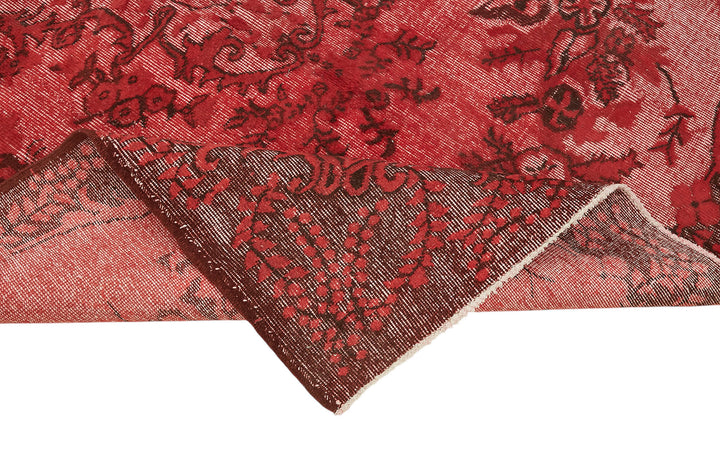 6x9 Vintage Hand-Carved Turkish Rug - 47056