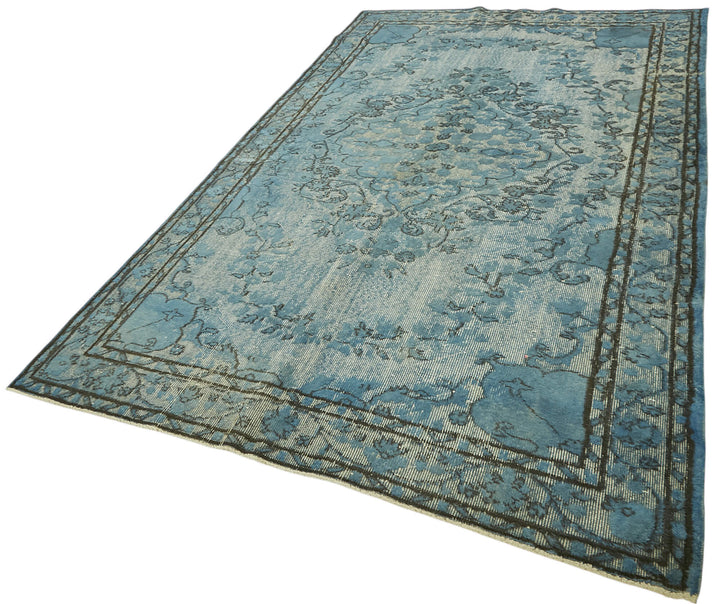 6x10 Vintage Hand-Carved Turkish Rug - 47057