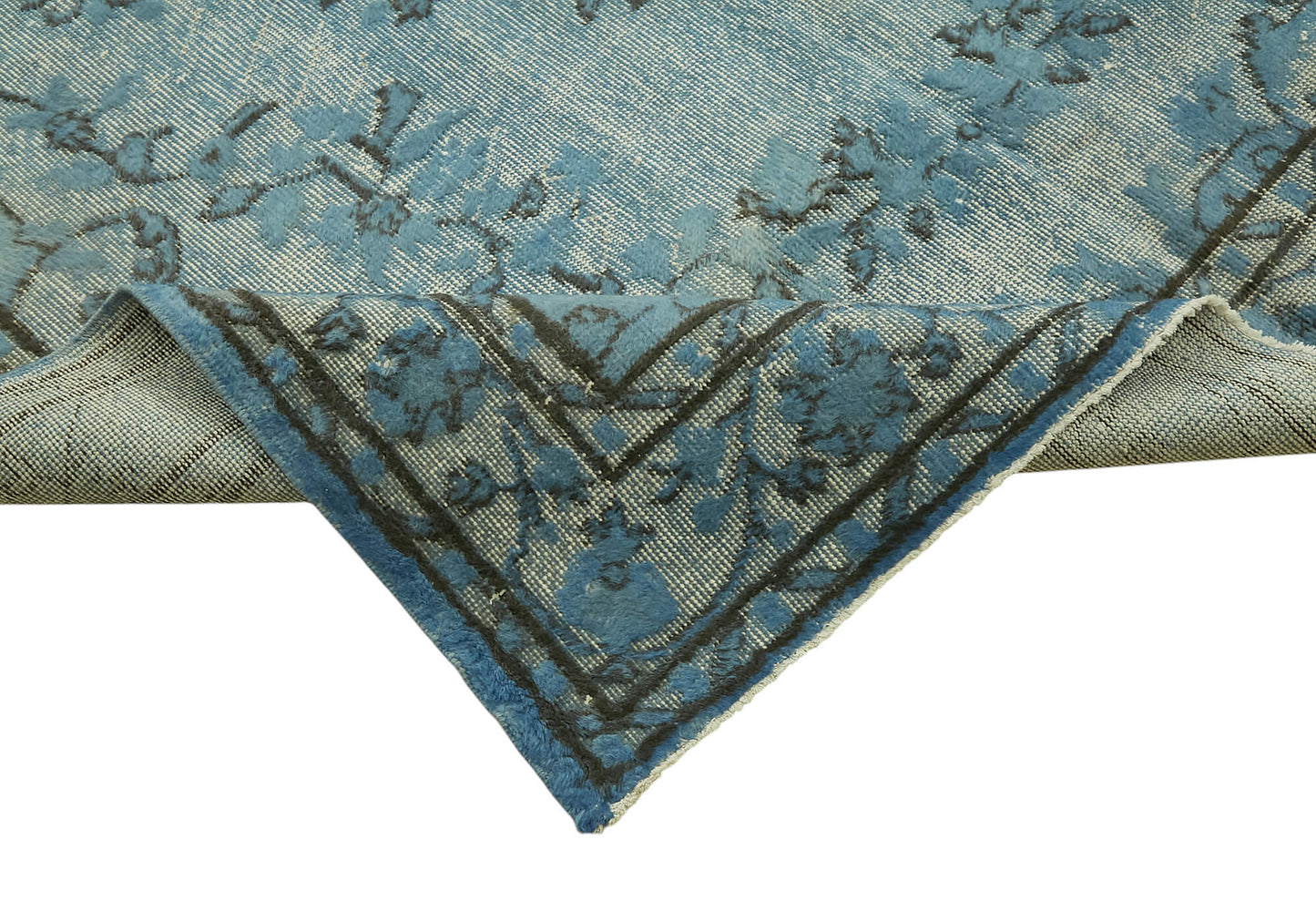 6x10 Vintage Hand-Carved Turkish Rug - 47057