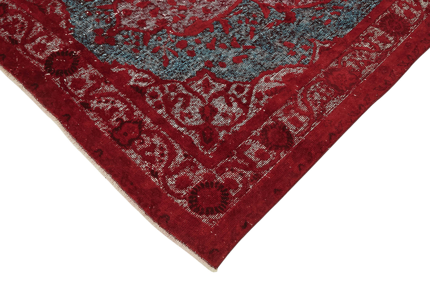 5x8 Vintage Hand-Carved Turkish Rug - 47058