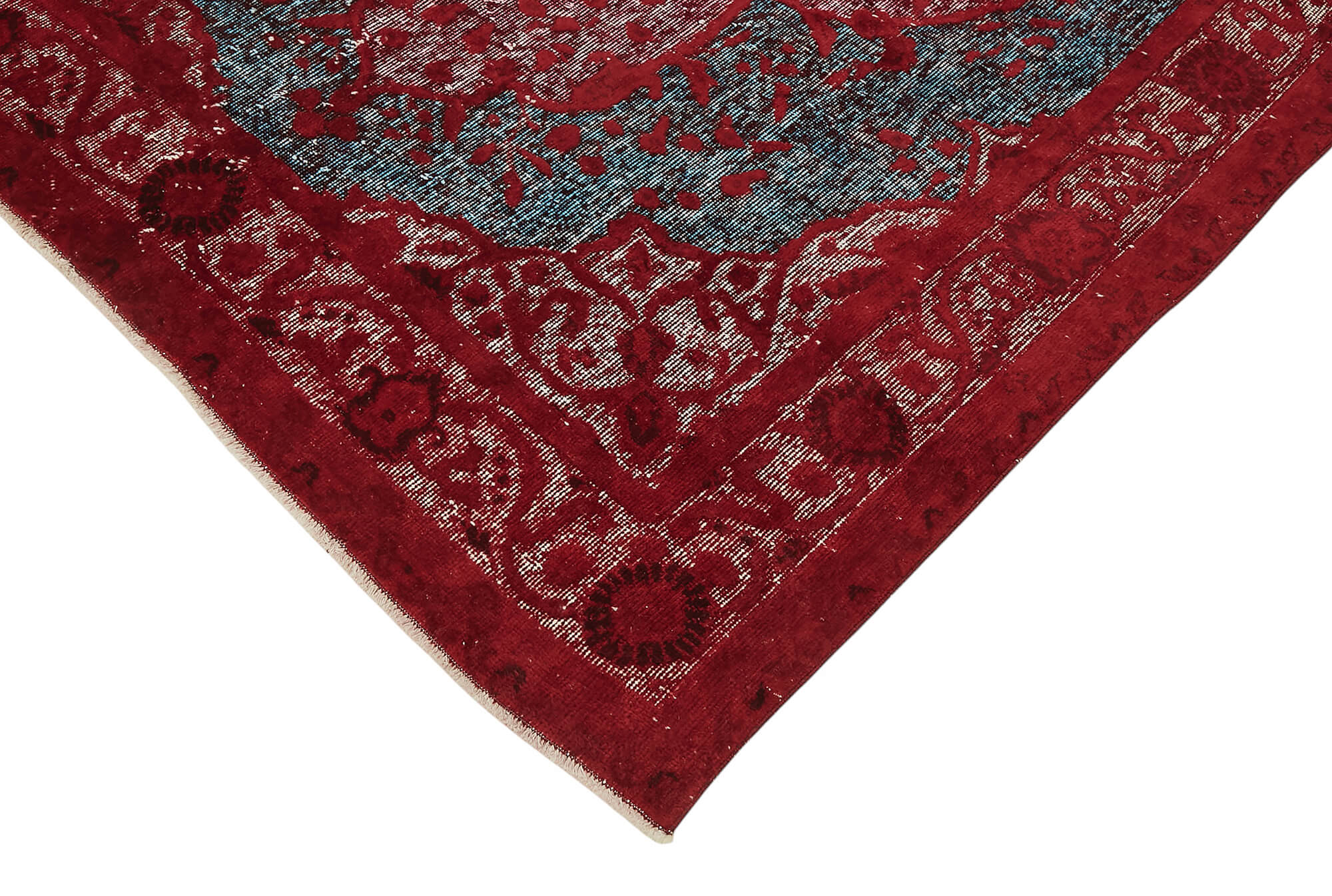 5x8 Vintage Hand-Carved Turkish Rug - 47058