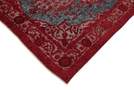 5x8 Vintage Hand-Carved Turkish Rug - 47058