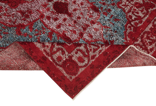 5x8 Vintage Hand-Carved Turkish Rug - 47058