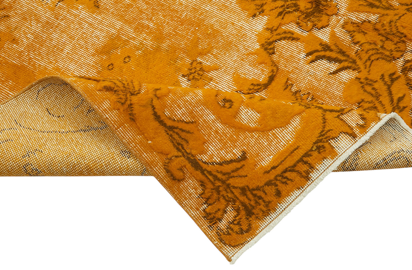 6x8 Vintage Hand-Carved Turkish Rug - 47059