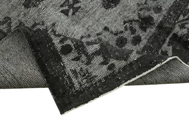 6x10 Vintage Hand-Carved Turkish Rug - 47061