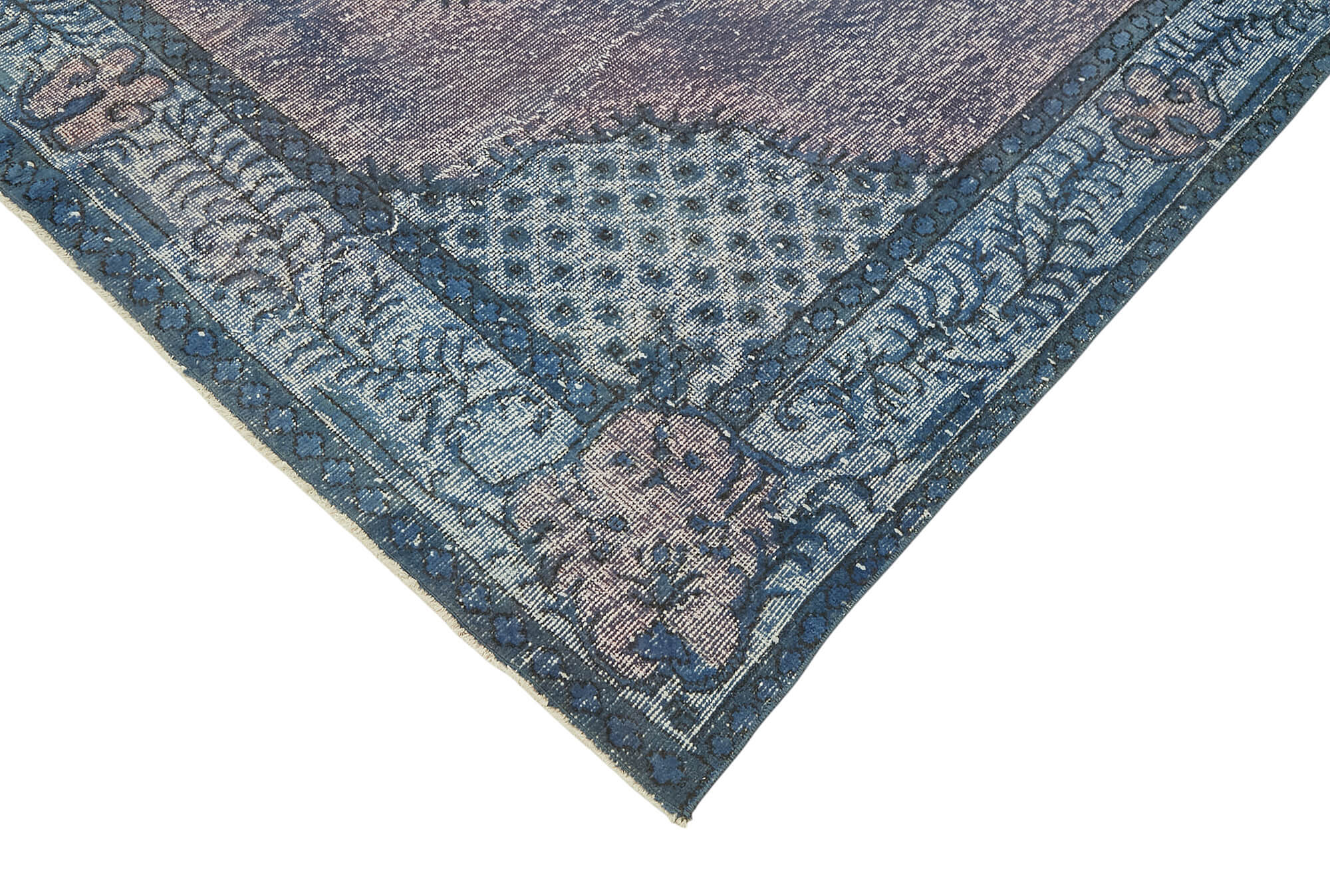 6x10 Vintage Hand-Carved Turkish Rug - 47062