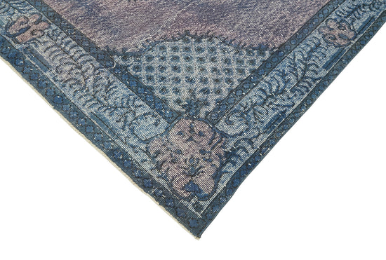 6x10 Vintage Hand-Carved Turkish Rug - 47062