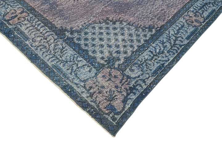 6x10 Vintage Hand-Carved Turkish Rug - 47062