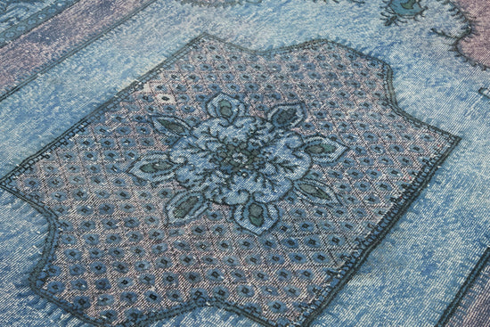 6x10 Vintage Hand-Carved Turkish Rug - 47062