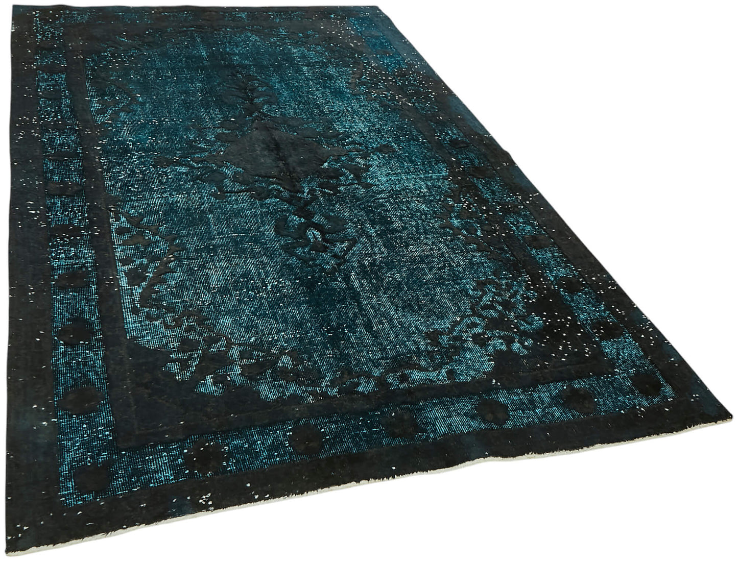 5x8 Vintage Hand-Carved Turkish Rug - 47063