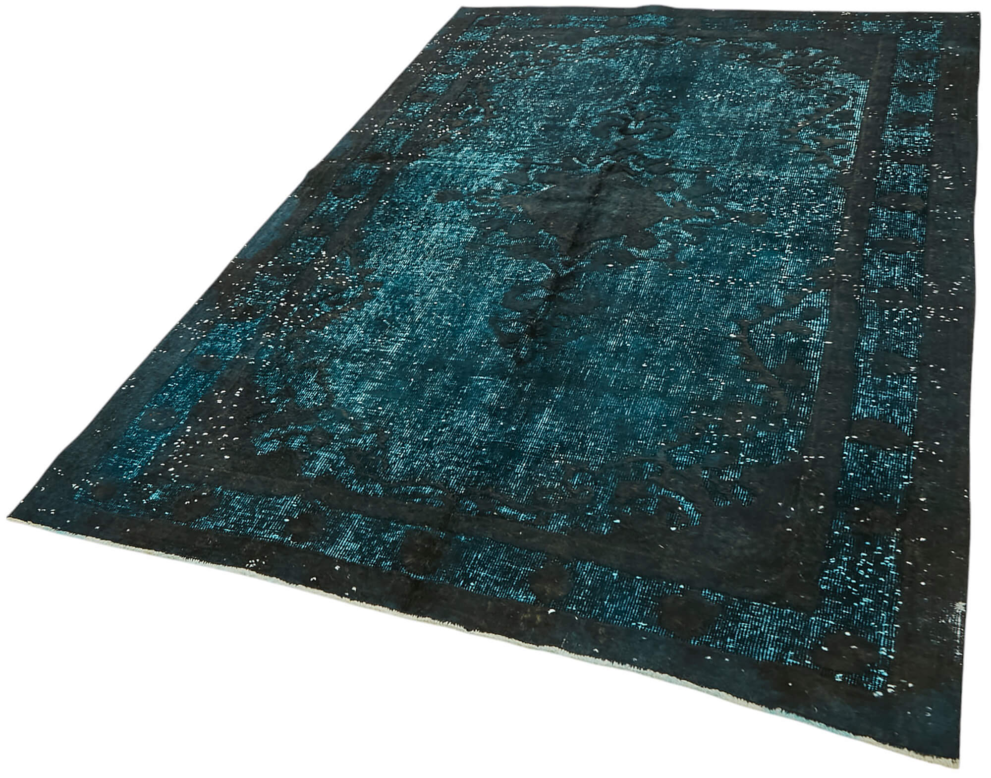 5x8 Vintage Hand-Carved Turkish Rug - 47063