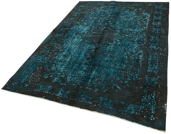 5x8 Vintage Hand-Carved Turkish Rug - 47063