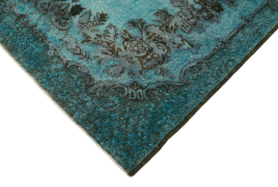 6x9 Vintage Hand-Carved Turkish Rug - 47064