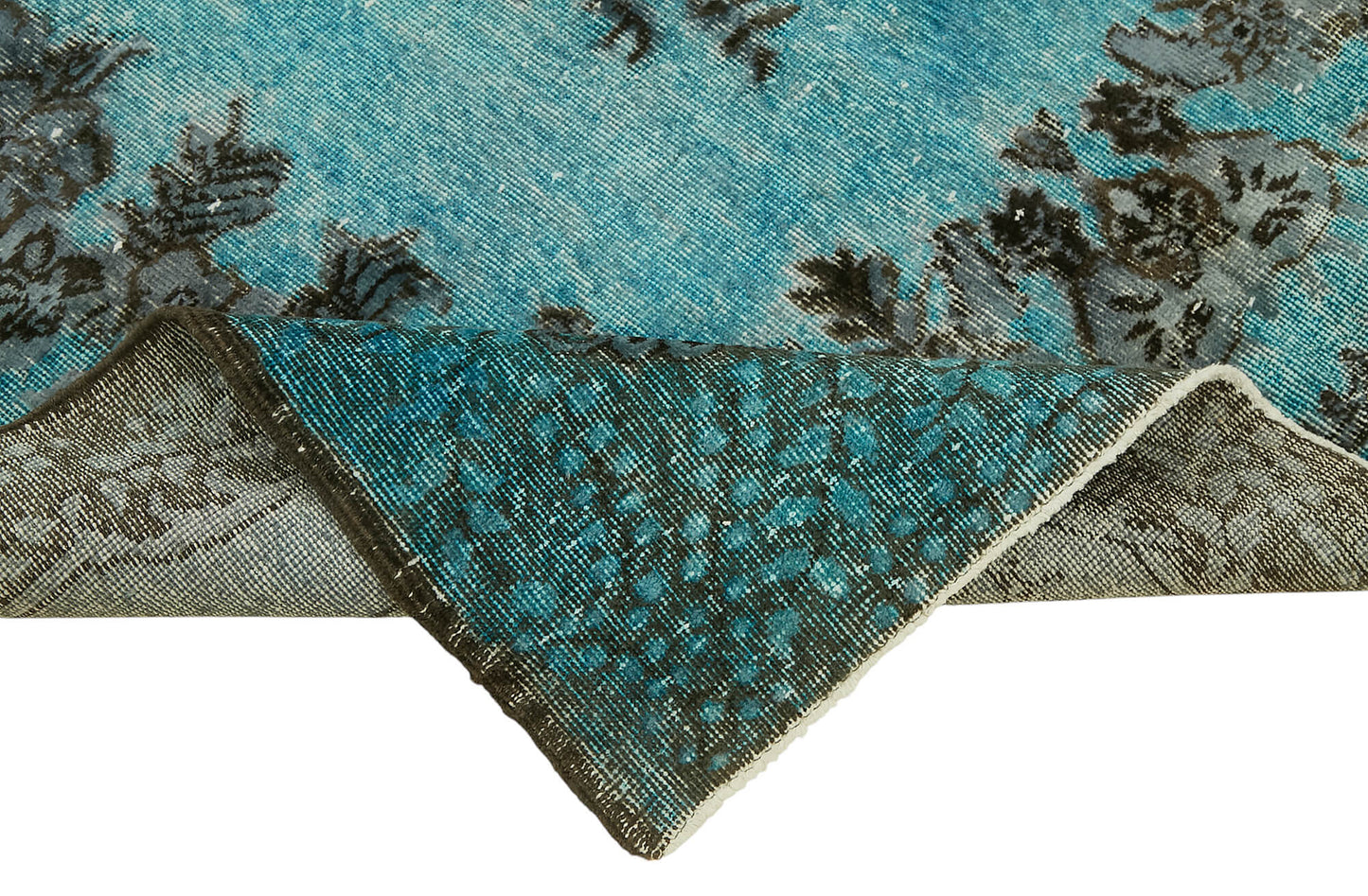 6x9 Vintage Hand-Carved Turkish Rug - 47064