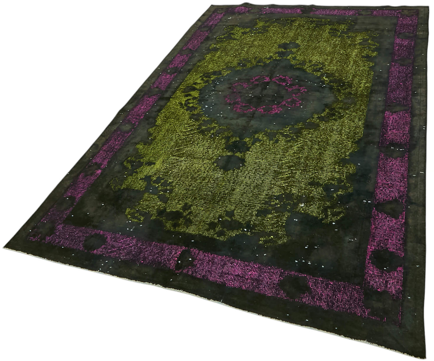 5x9 Vintage Hand-Carved Turkish Rug - 47065