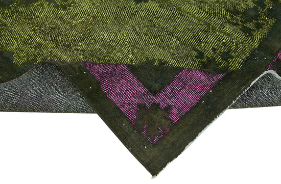 5x9 Vintage Hand-Carved Turkish Rug - 47065