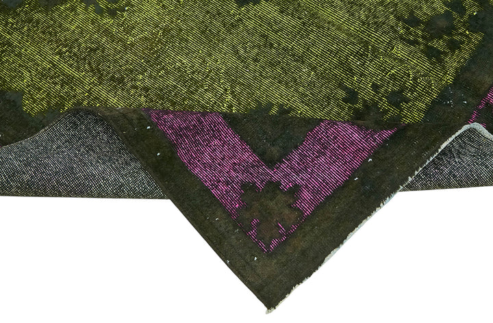 5x9 Vintage Hand-Carved Turkish Rug - 47065