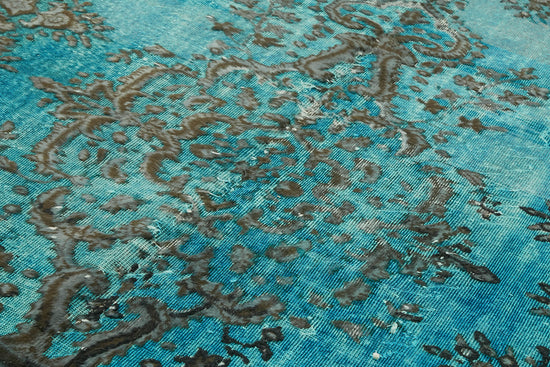 6x9 Vintage Hand-Carved Turkish Rug - 47066