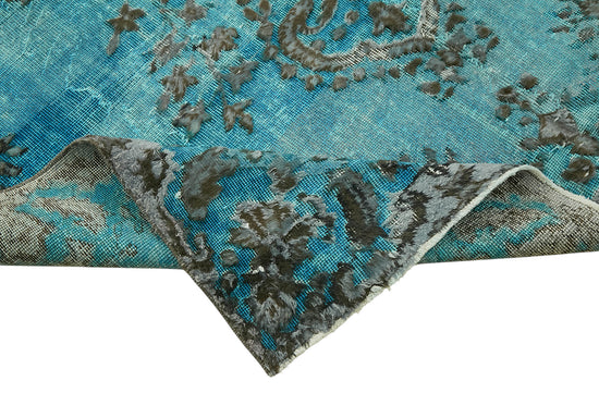 6x9 Vintage Hand-Carved Turkish Rug - 47066