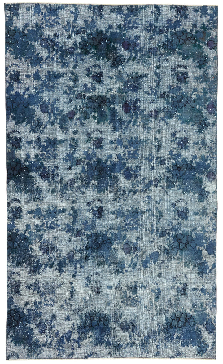 5x9 Vintage Hand-Carved Turkish Rug - 47067