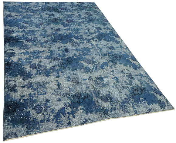 5x9 Vintage Hand-Carved Turkish Rug - 47067