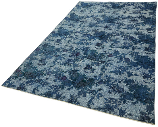 5x9 Vintage Hand-Carved Turkish Rug - 47067