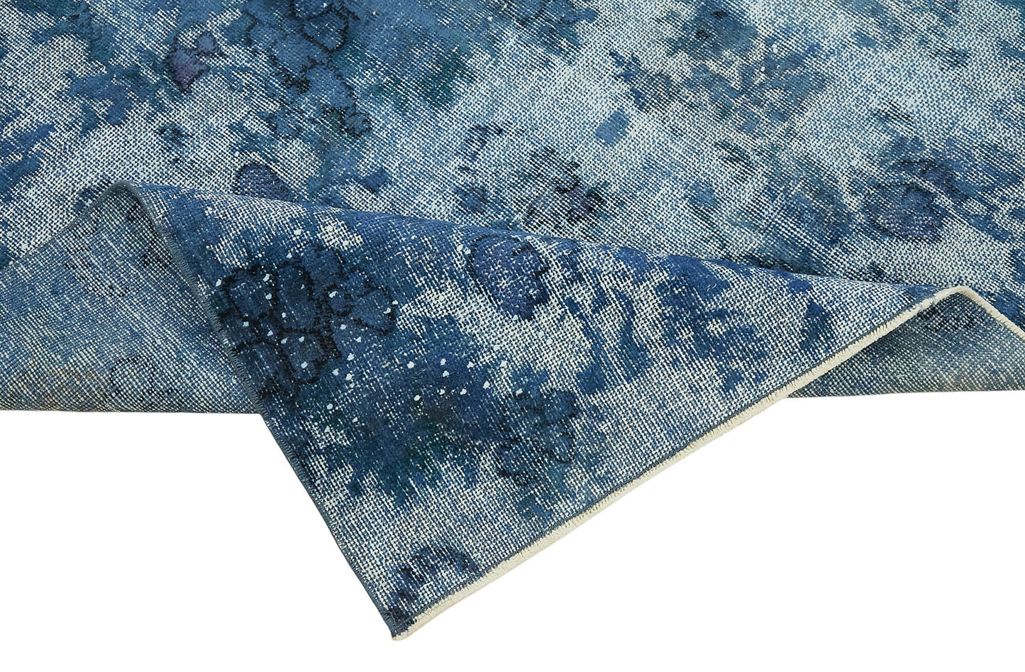 5x9 Vintage Hand-Carved Turkish Rug - 47067