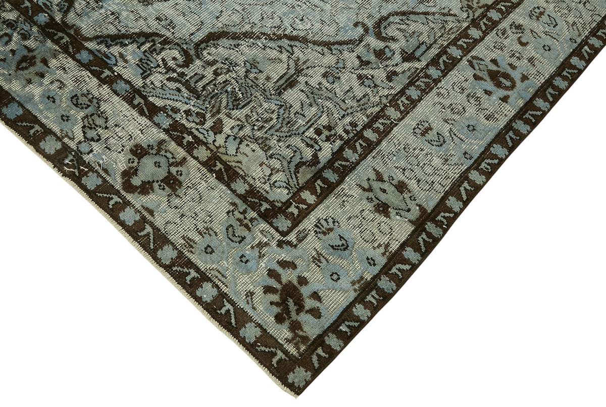6x9 Vintage Hand-Carved Turkish Rug - 47071