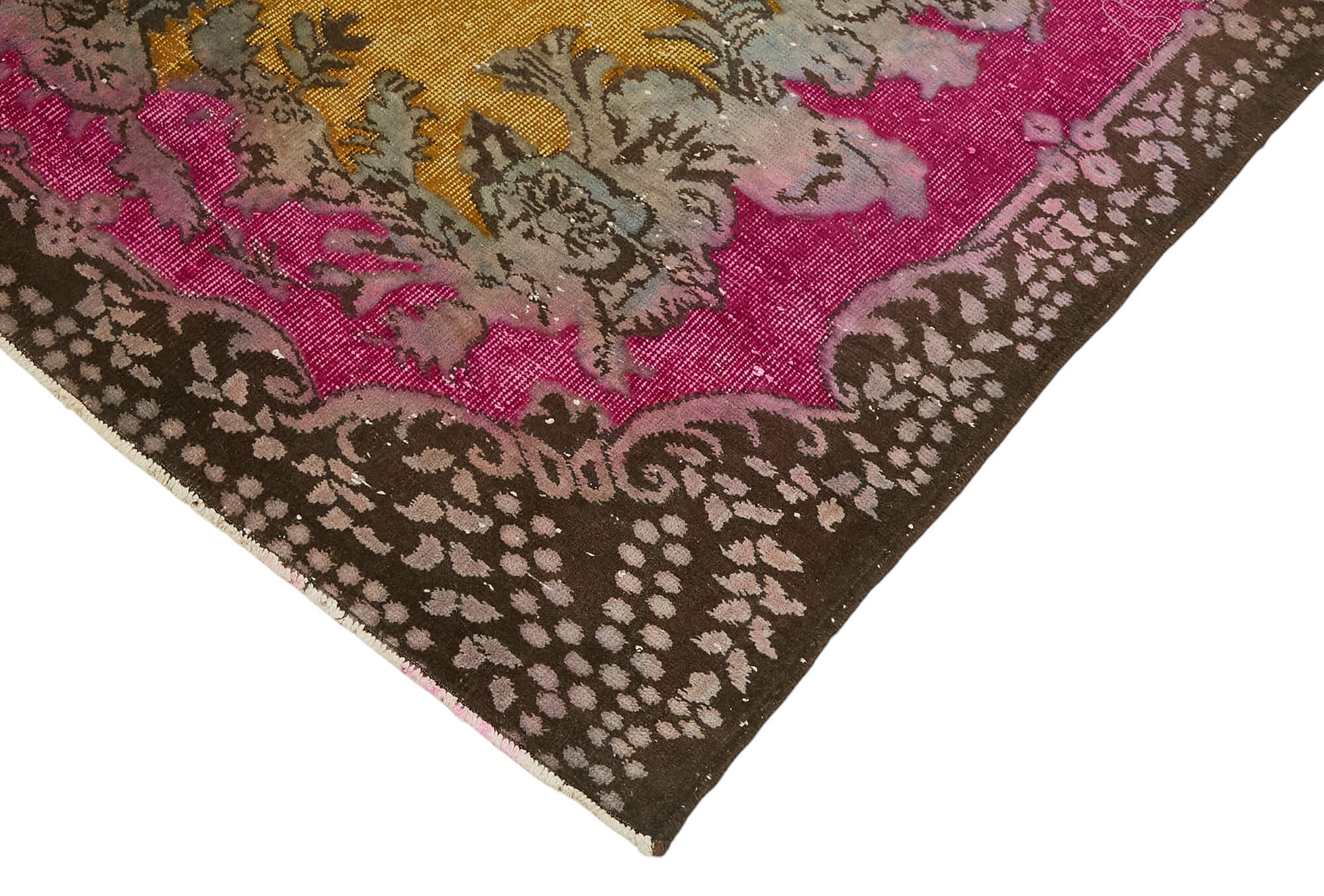 6x10 Vintage Hand-Carved Turkish Rug - 47072