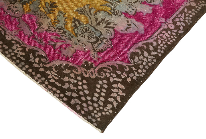 6x10 Vintage Hand-Carved Turkish Rug - 47072