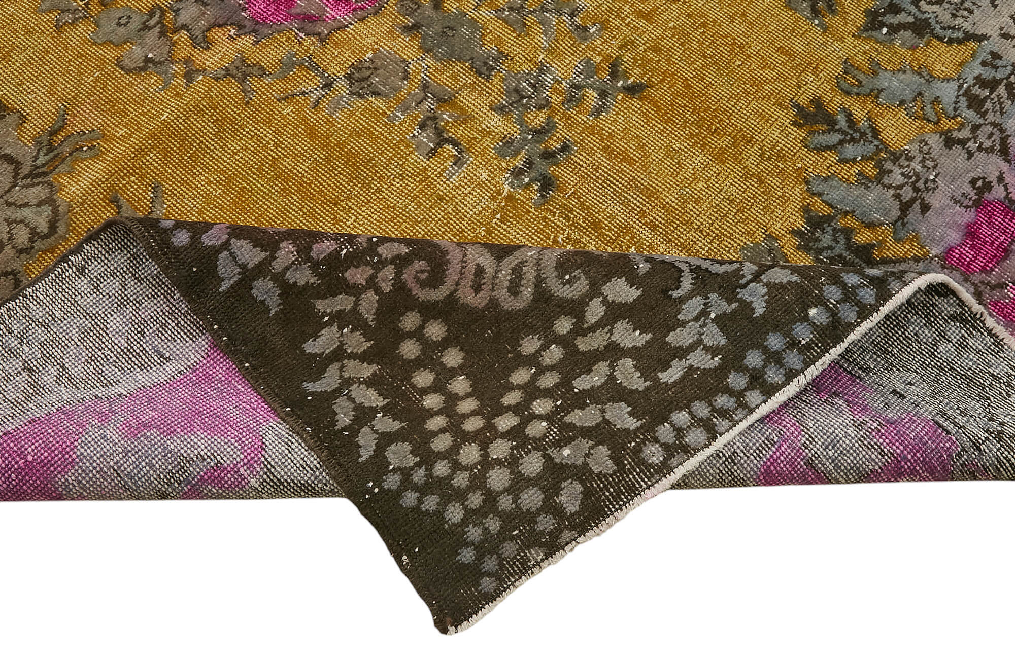 6x10 Vintage Hand-Carved Turkish Rug - 47072