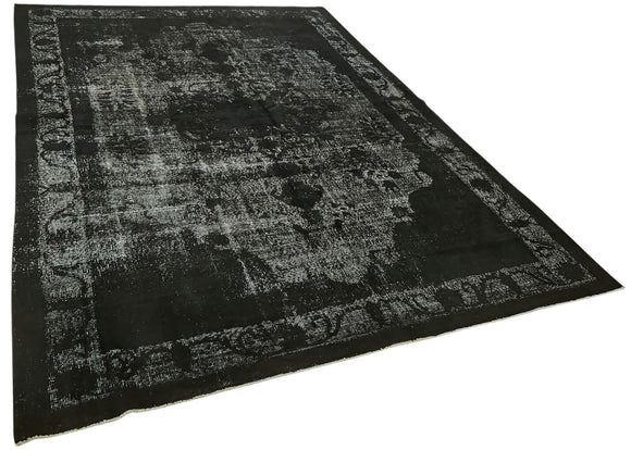 7x10 Vintage Hand-Carved Turkish Rug - 47078