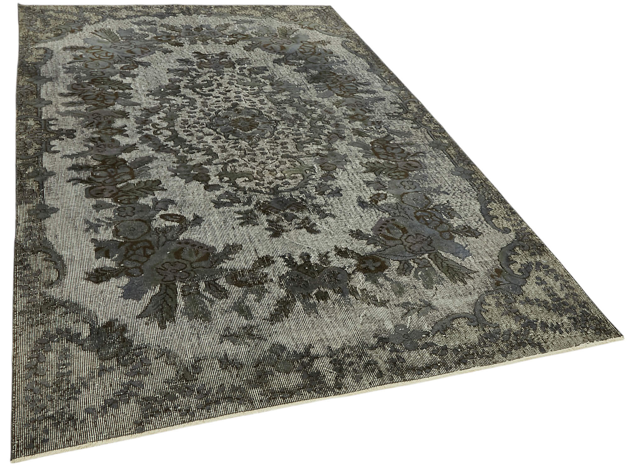 5x8 Vintage Hand-Carved Turkish Rug - 47079