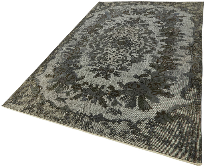 5x8 Vintage Hand-Carved Turkish Rug - 47079